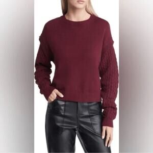 Open Edit Stitch Sleeve Sweater